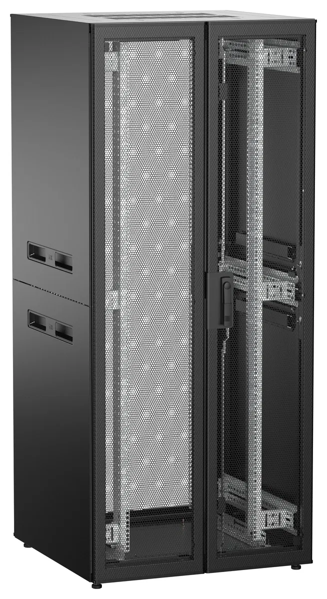 ITK UNITBOX N Шкаф сетевой 19" напольный 38U 800х800мм двери перфорированная металлическая двустворчатая перфорированная черный UBN05-38U88-2PP