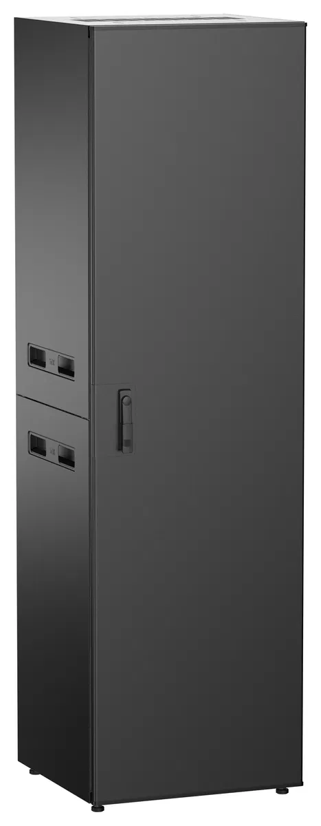 ITK UNITBOX N Шкаф сетевой 19" напольный 42U 600х600мм металлическая передняя дверь черный UBN05-42U66-M