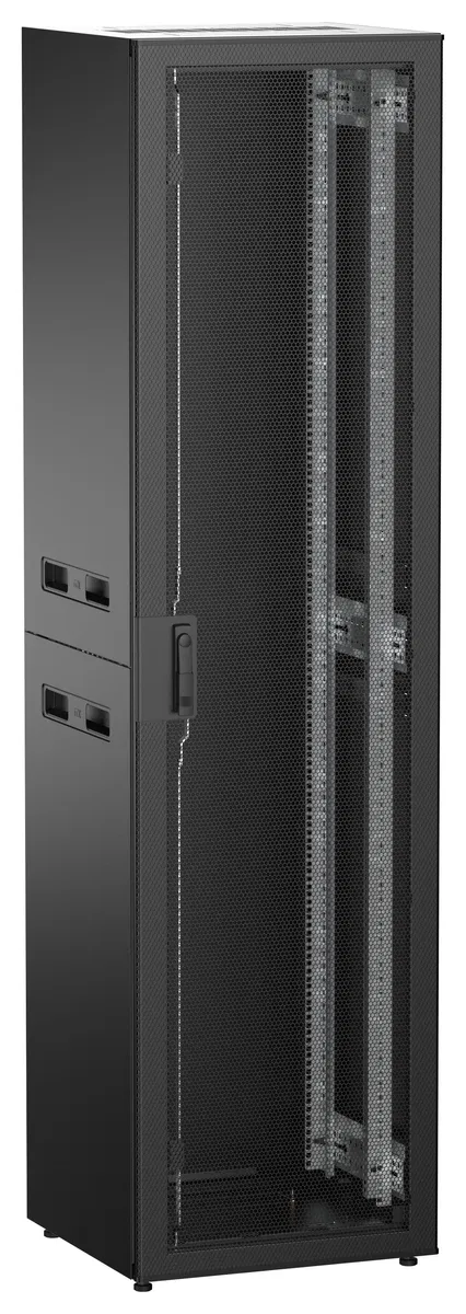 ITK UNITBOX N Шкаф сетевой 19" напольный 47U 600х600мм перфорированная передняя дверь черный UBN05-47U66-P