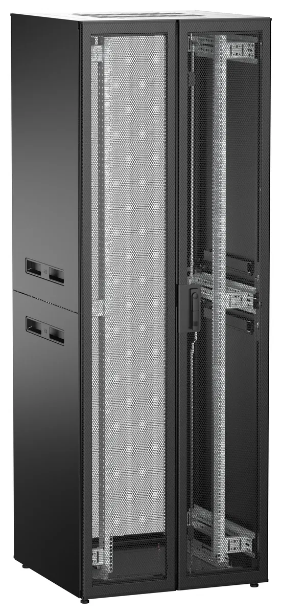 ITK UNITBOX N Шкаф сетевой 19" напольный 47U 800х800мм двери перфорированная металлическая двустворчатая перфорированная черный UBN05-47U88-2PP