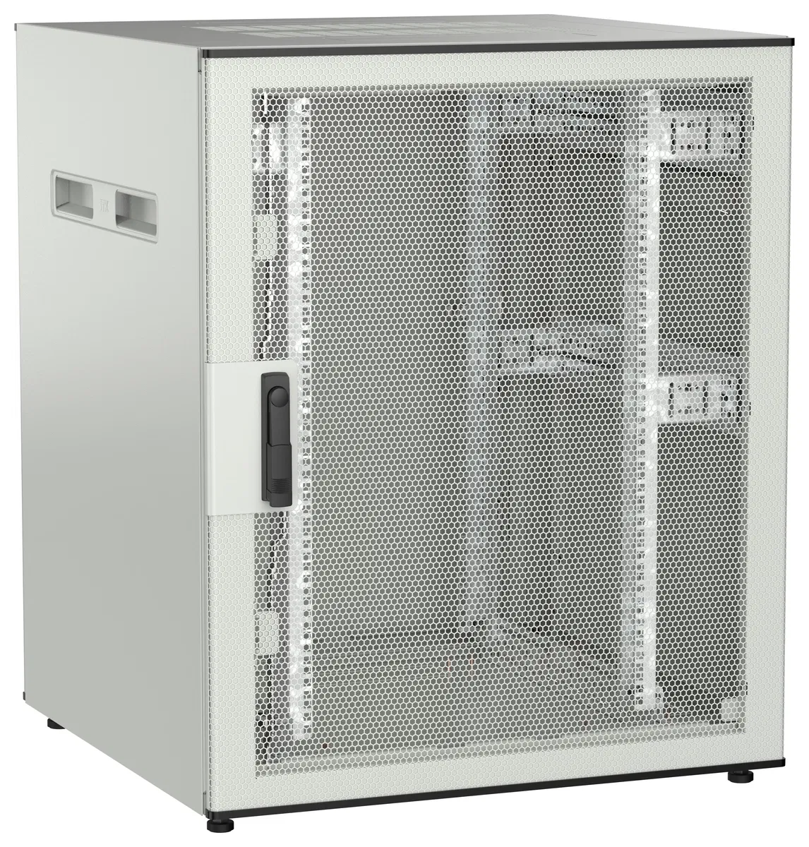 ITK UNITBOX N Шкаф сетевой 19" напольный 18U 800х800мм перфорированная передняя дверь задняя металлическая серый UBN35-18U88-PM
