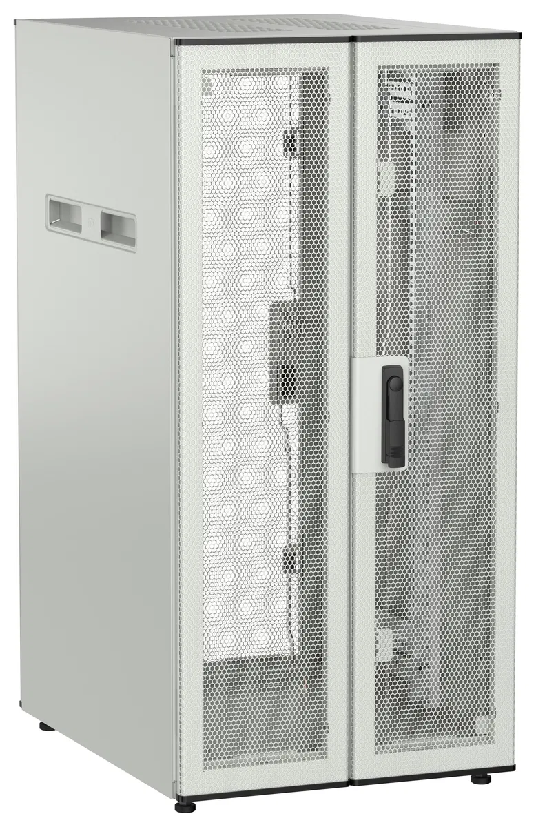 ITK UNITBOX N Шкаф сетевой 19" напольный 24U 600х800мм двери перфорированная металлическая двустворчатая перфорированная серый UBN35-24U68-2PP