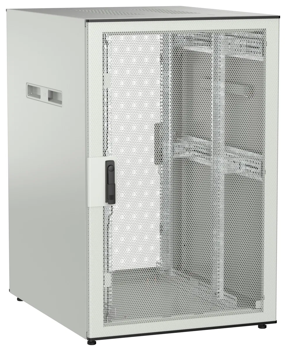 ITK UNITBOX N Шкаф сетевой 19" напольный 24U 800х1000мм перфорированная передняя дверь задняя перфорированная серый UBN35-24U81-PP