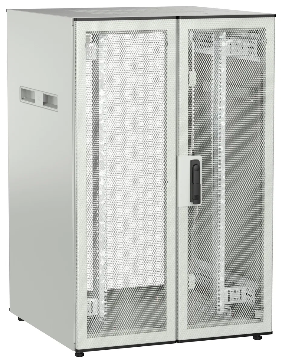ITK UNITBOX N Шкаф сетевой 19" напольный 24U 800х800мм двери перфорированная металлическая двустворчатая перфорированная серый UBN35-24U88-2PP