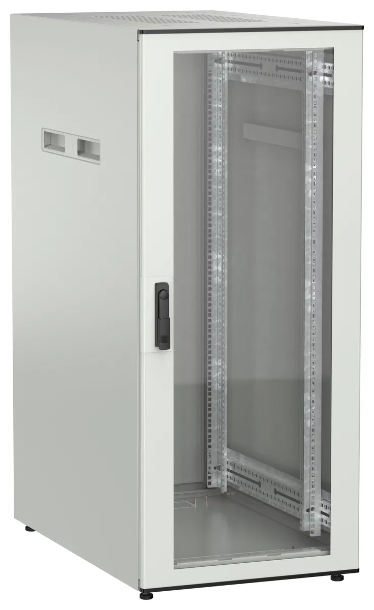 ITK UNITBOX N Шкаф сетевой 19" напольный 28U 600х1000мм стеклянная передняя дверь серый UBN35-28U61-G