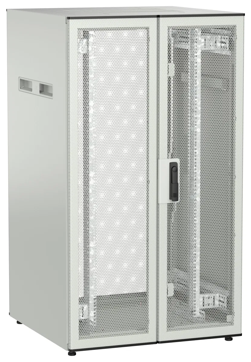 ITK UNITBOX N Шкаф сетевой 19" напольный 28U 800х800мм двери перфорированная металлическая двустворчатая перфорированная серый UBN35-28U88-2PP