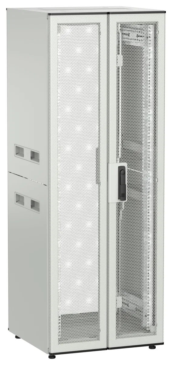 ITK UNITBOX N Шкаф сетевой 19" напольный 33U 600х600мм двери перфорированная металлическая двустворчатая перфорированная серый UBN35-33U66-2PP
