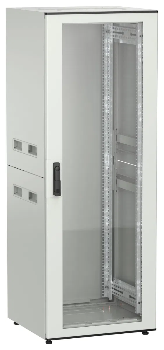 ITK UNITBOX N Шкаф сетевой 19" напольный 33U 600х600мм стеклянная передняя дверь серый UBN35-33U66-G