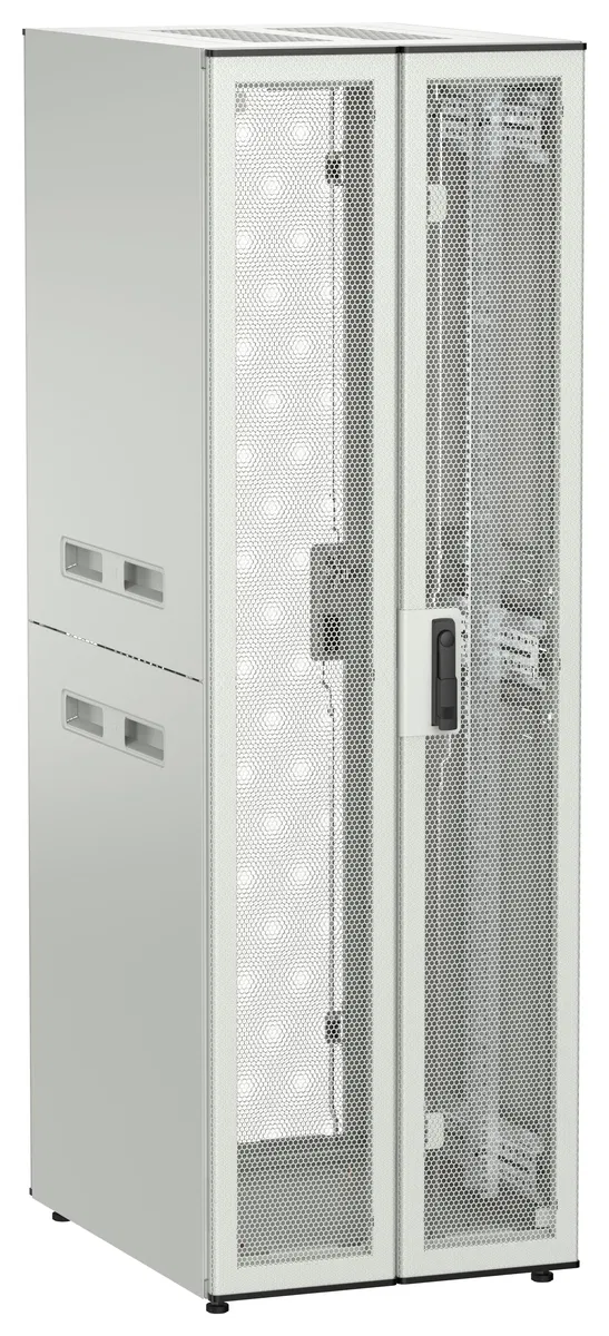 ITK UNITBOX N Шкаф сетевой 19" напольный 38U 600х800мм двери перфорированная металлическая двустворчатая перфорированная серый UBN35-38U68-2PP
