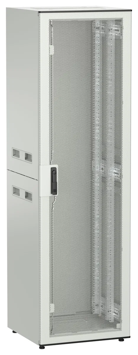 ITK UNITBOX N Шкаф сетевой 19" напольный 42U 600х600мм перфорированная передняя дверь серый UBN35-42U66-P