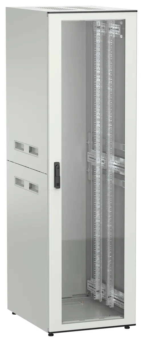 ITK UNITBOX N Шкаф сетевой 19" напольный 42U 600х800мм стеклянная передняя дверь серый UBN35-42U68-G