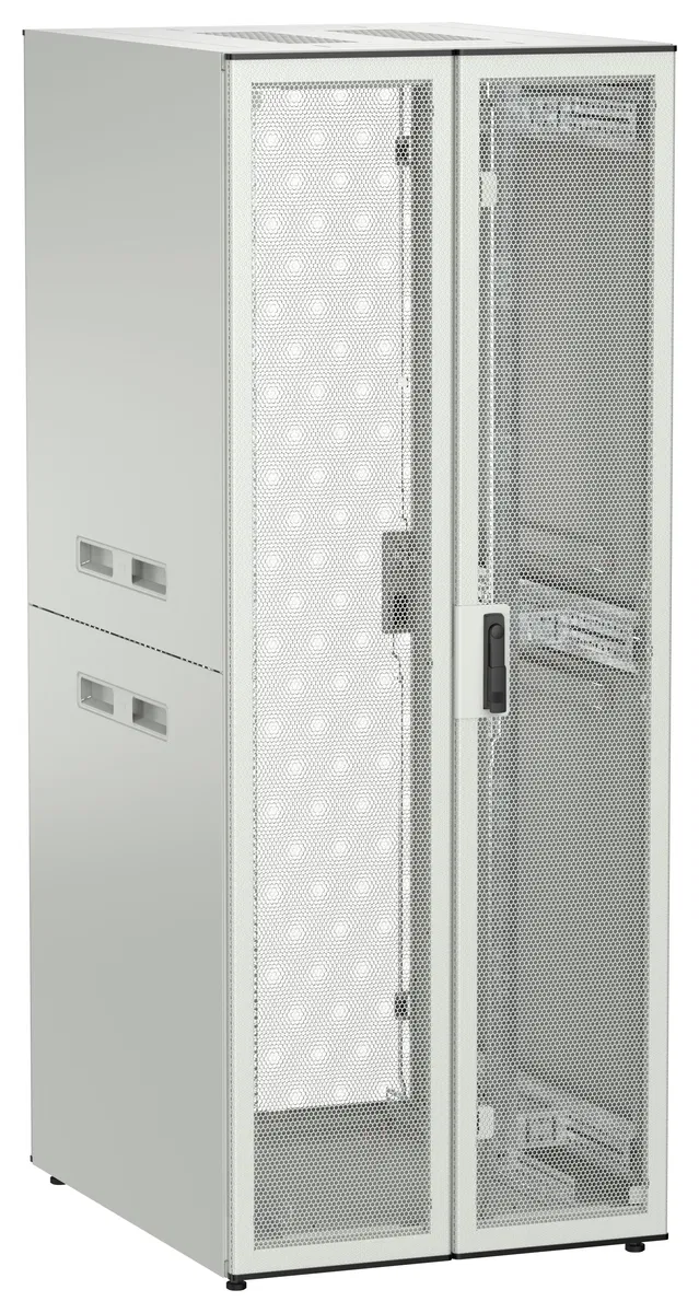 ITK UNITBOX N Шкаф сетевой 19" напольный 42U 800х1000мм двустворчатая перфорированная передняя дверь задняя перфорированная серый UBN35-42U81-2PP