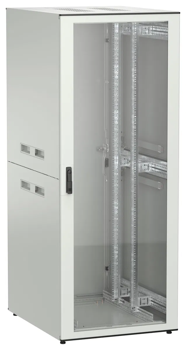 ITK UNITBOX N Шкаф сетевой 19" напольный 42U 800х1000мм стеклянная передняя дверь задняя металлическая серый UBN35-42U81-GM
