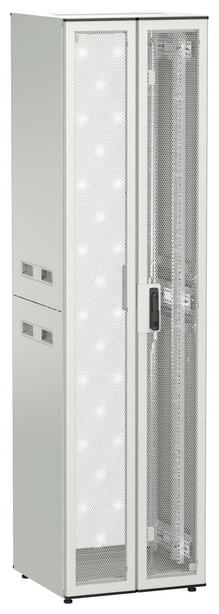 ITK UNITBOX N Шкаф сетевой 19" напольный 47U 600х600мм двери перфорированная металлическая двустворчатая перфорированная серый UBN35-47U66-2PP
