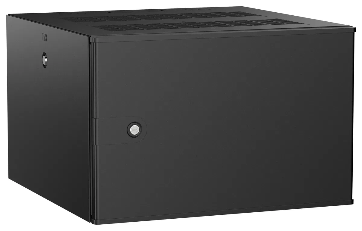 ITK UNITBOX W Wall cabinet 6U 600x600mm metal door black UBW05-06U66-M