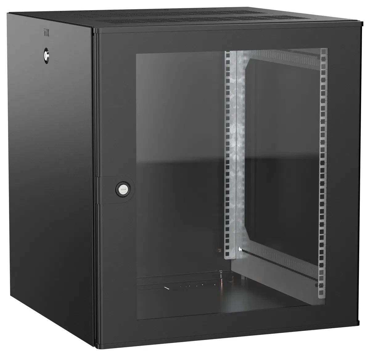 ITK UNITBOX W Шкаф настенный 12U 600х600мм дверь стеклянная черный UBW05-12U66-G