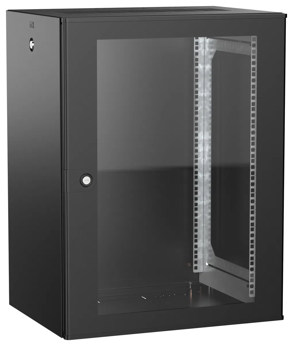 ITK UNITBOX W Шкаф настенный 15U 600х450мм дверь стеклянная черный UBW05-15U64-G