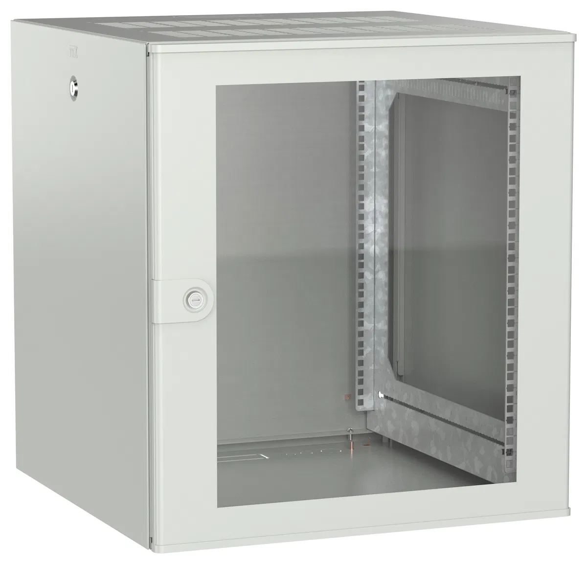 ITK UNITBOX W Шкаф настенный 12U 600х600мм дверь стеклянная серый UBW35-12U66-G