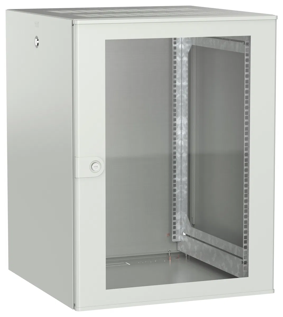 ITK UNITBOX W Шкаф настенный 15U 600х600мм дверь стеклянная серый UBW35-15U66-G