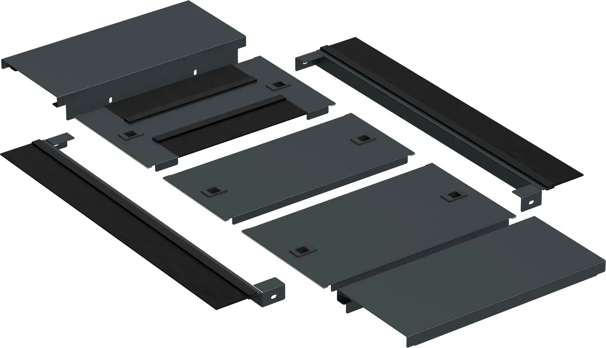 ITK by ZPAS Base panel with rollers 800x1000mm black RU ZP-BP05-800-1000-RS-R