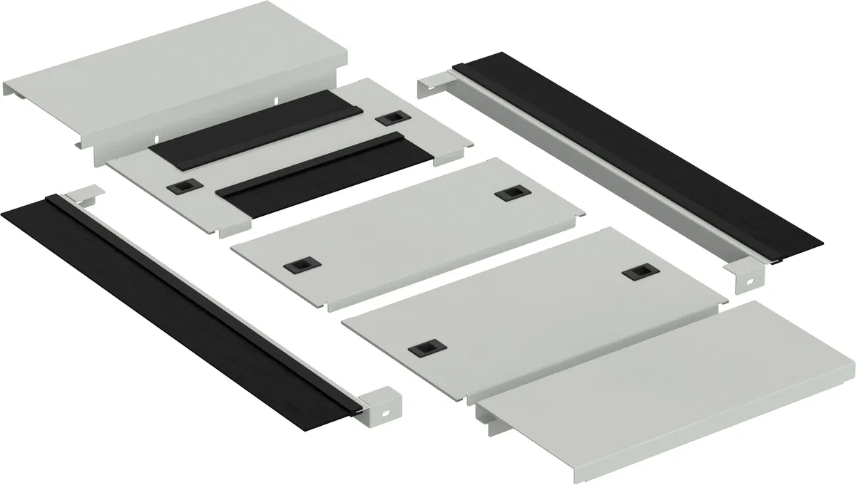ITK by ZPAS Base panel of the cabinet with rollers 800x1000mm gray RF ZP-BP35-800-1000-RS-R
