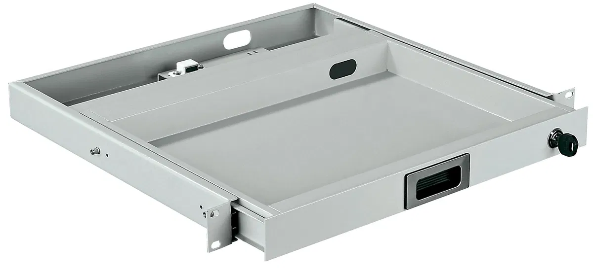 ITK Полка выдвижная клавиатурная 19" 1U 400мм серая РФ ZP-SS35-K-1U-45-R