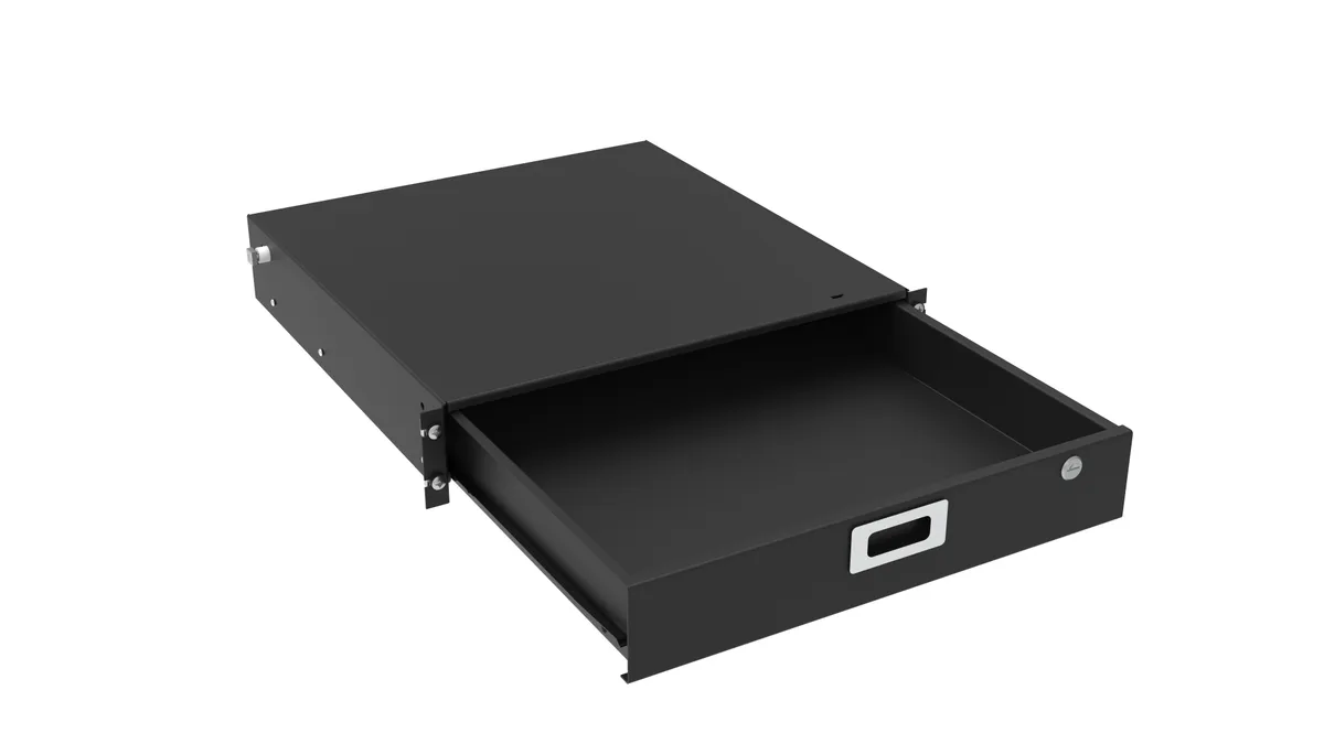 ITK Ящик выдвижной 19" 2U 460мм черный РФ