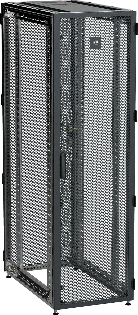 ITK by ZPAS Server cabinet 19" 42U 600x1000 single perforated doors black RF ZP05-42U-0610-PP-R