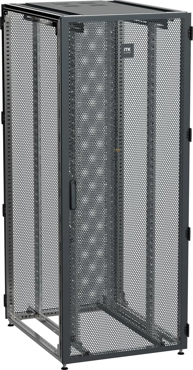 ITK by ZPAS Server cabinet 19" 42U 800x1000 single perforated doors black RF ZP05-42U-0810-PP-R