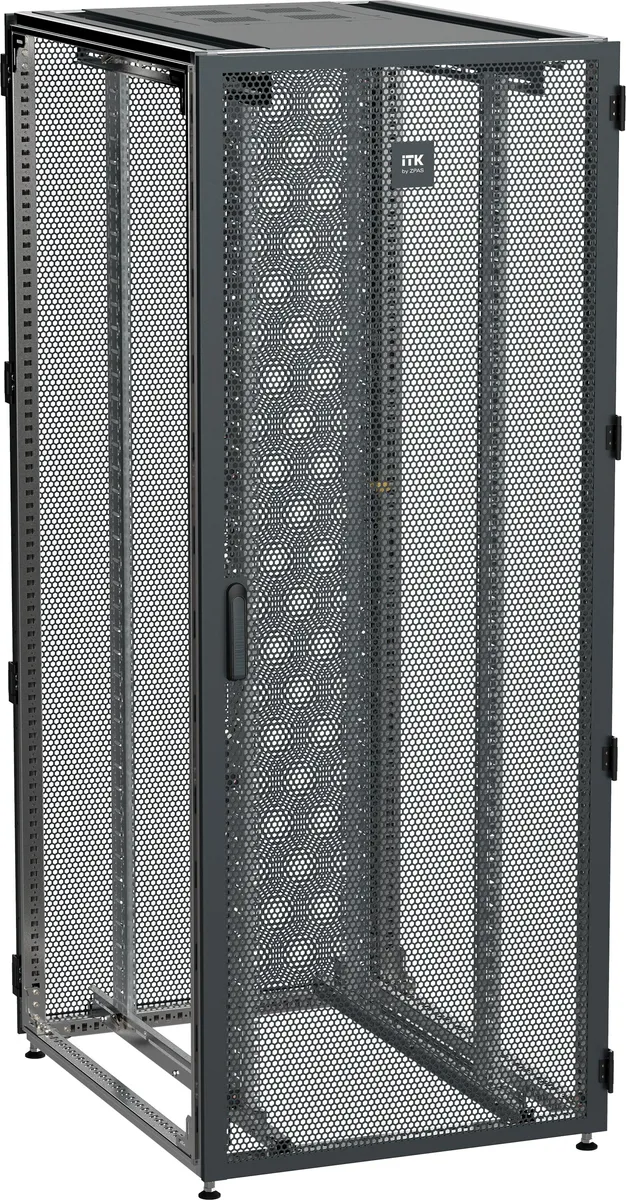 ITK by ZPAS Шкаф серверный 19" 47U 800х1000 одностворчатые перфорированные двери черный РФ