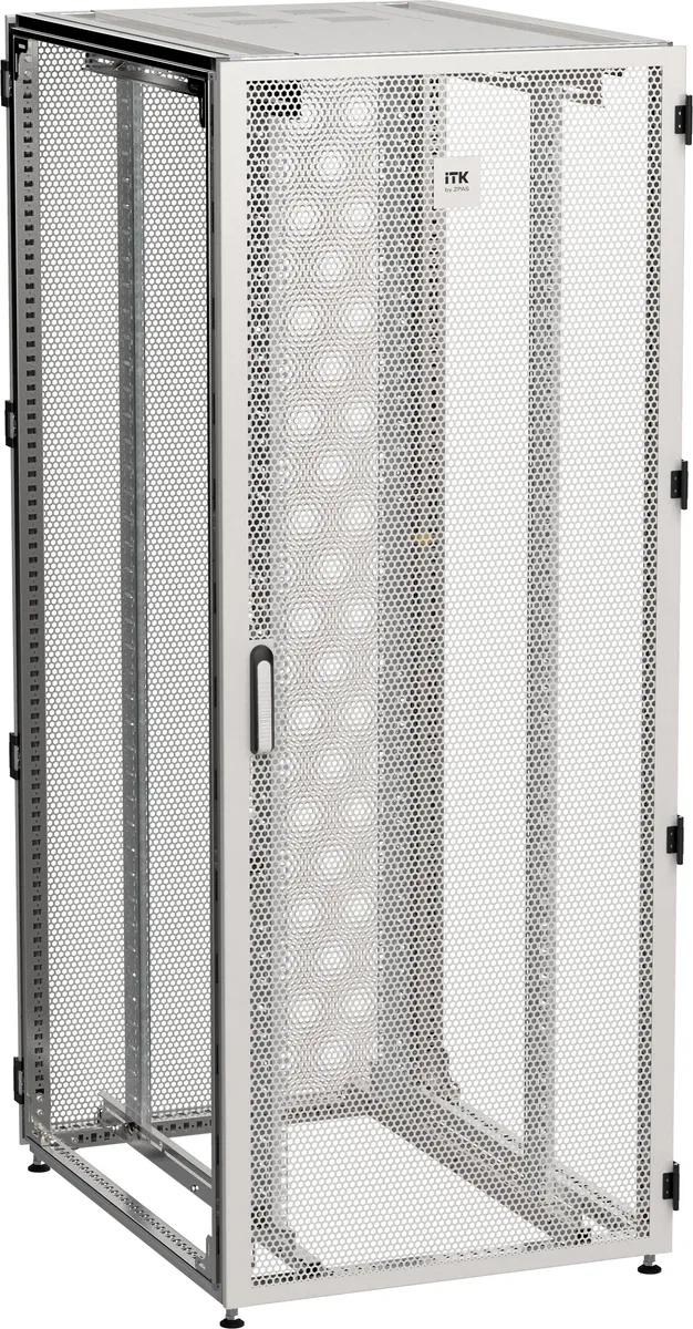ITK by ZPAS 19" 42U 800х1000 单门网孔门服务器机柜 灰色 RU ZP35-42U-0810-PP-R