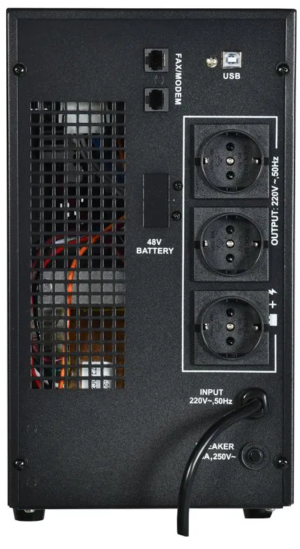 ELECTRA LT UPS 单相在线互动式 2kVA/1.6kW 3xSchuko LCD显示屏 4x7AH 电池 USB RJ45/11