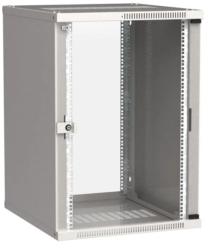 LINEA WE 18U 600x650mm glass door grey ITK LWE3-18U67-GF
