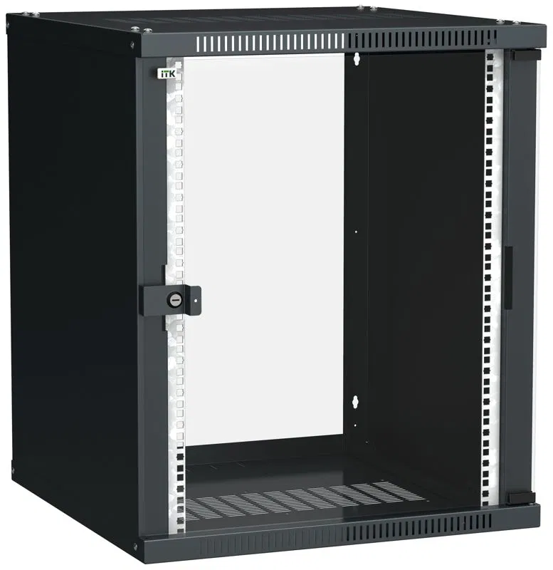 LINEA WE 15U 600x600mm 机柜 玻璃门 黑色 ITK LWE5-15U66-GF