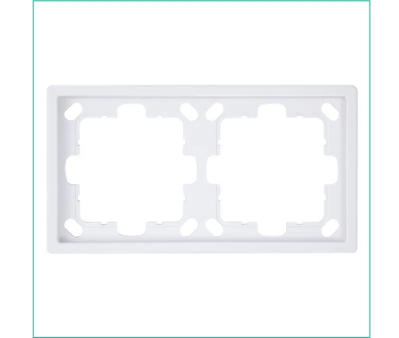 Рамка 2-м СП FD бел. глянцевый Jasmart FD1002W