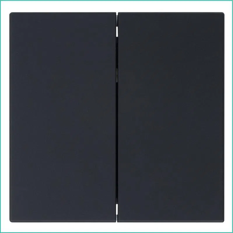 Выключатель 2-кл. СП FD 10А IP20 с накладкой механизм черн. матов. soft touch Jasmart FD3023PBM