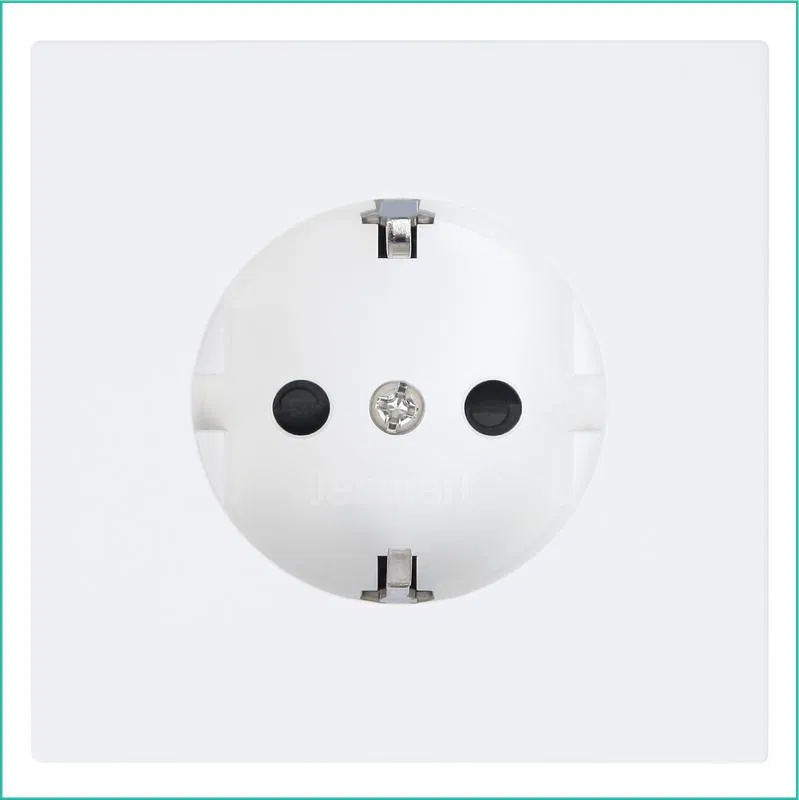 Розетка 1-м СП FD Shuko 16А IP20 с заземл. защ. шторки механизм бел. матов. soft touch Jasmart FD5501PWM
