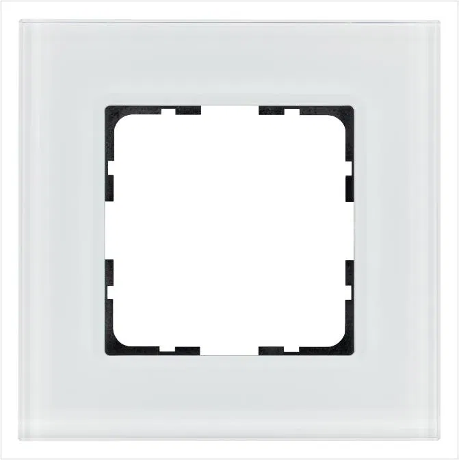Рамка 1-м G-Glass стекло бел. White Glass Jasmart G1001GW