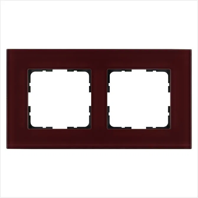 Рамка 2-м G-Glass стекло гранат. JasmartG1002GH