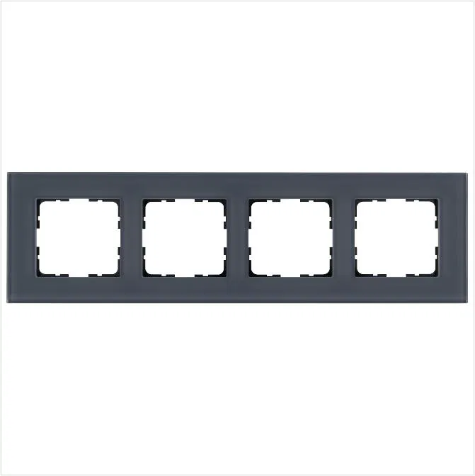 Рамка 4-м G-Glass стекло маренго Jasmart G1004GC