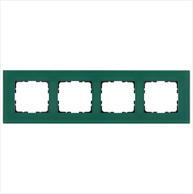 Рамка 4-м G-Glass стекло лазурн. Jasmart G1004GJ