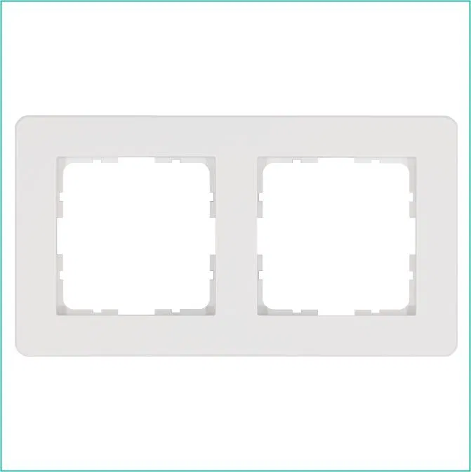 Рамка 2-м G-Flex бел. глянцевый Jasmart G1102W