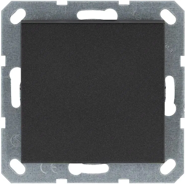 Переключатель проходной 1-кл. 10А IP20 механизм антрацит Jasmart G3012B