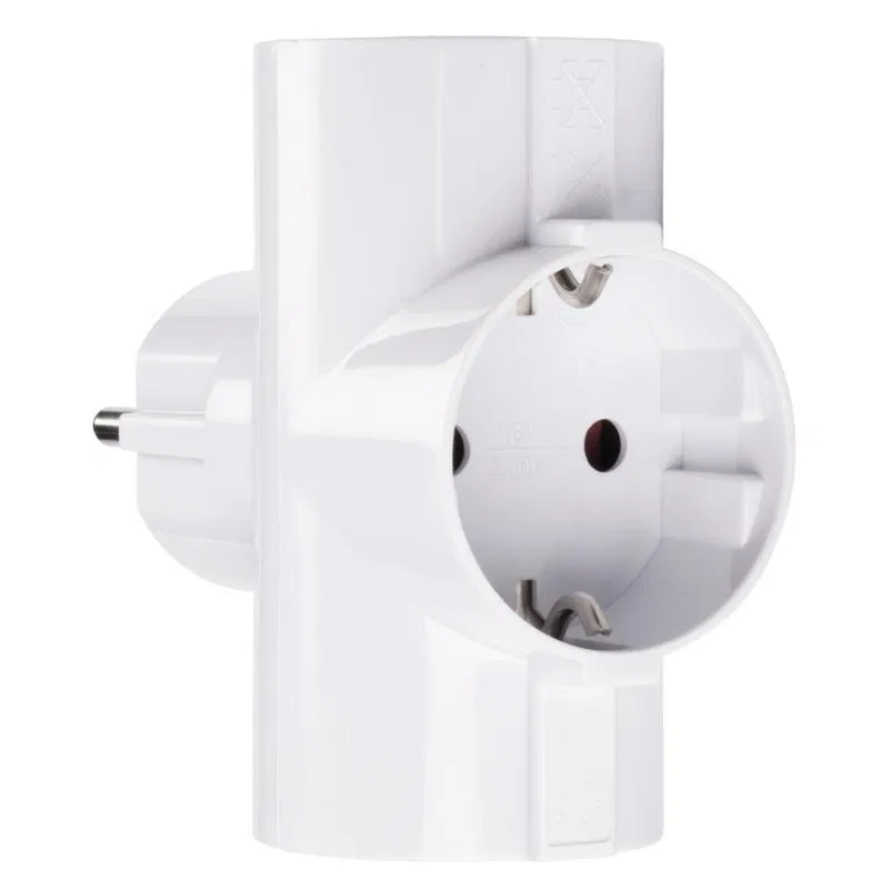 Разветвитель 3-м с заземл. 16А IP20 AD-3G-R 3.5кВт JazzWay 2853363