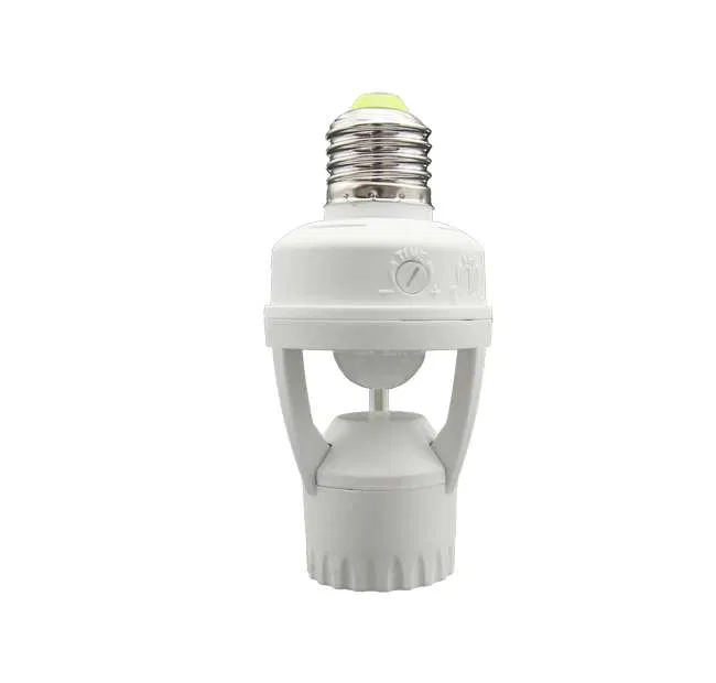 带红外运动传感器灯座 PMS-IR 045 60W E27 360度 6m IP20 WH JazzWay 5013018