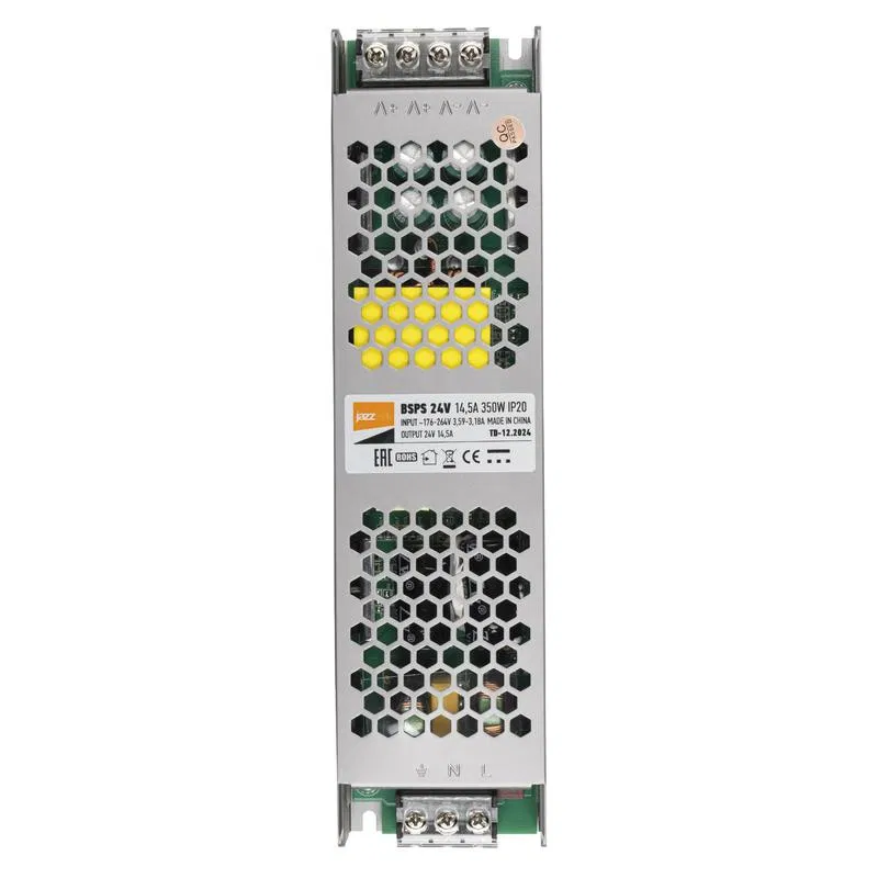 Блок питания для светодиодной ленты 350Вт 14.6А 24В IP20 BSPS метал. Pro+ JazzWay 5024298
