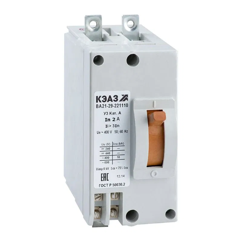 Circuit breaker 2p 1.6A 6I 20kA VA21-29V-221110 U3 440V DC KEAZ 102817