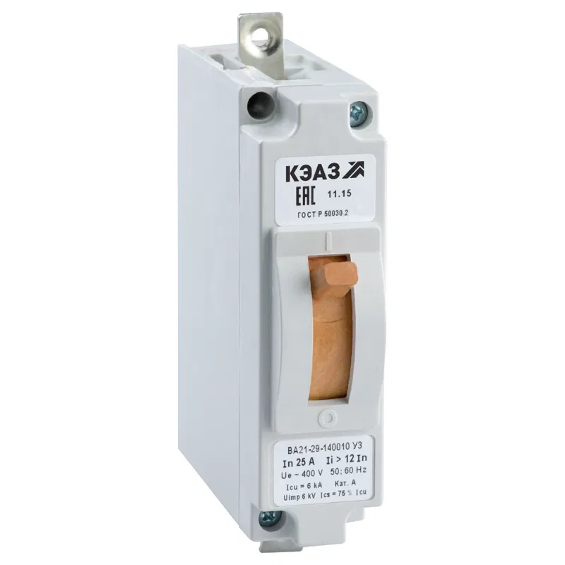 Miniature circuit breaker 1p 20A 12I-n 6kA VA21-29-120010 U3 400V AC panel mount KEAZ 103036