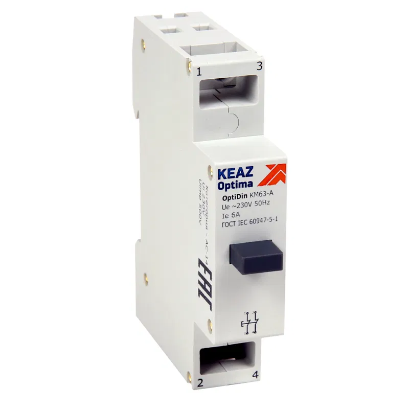 Кнопка управления мод. OptiDin KM63 A 02 УХЛ3 КЭАЗ 138900