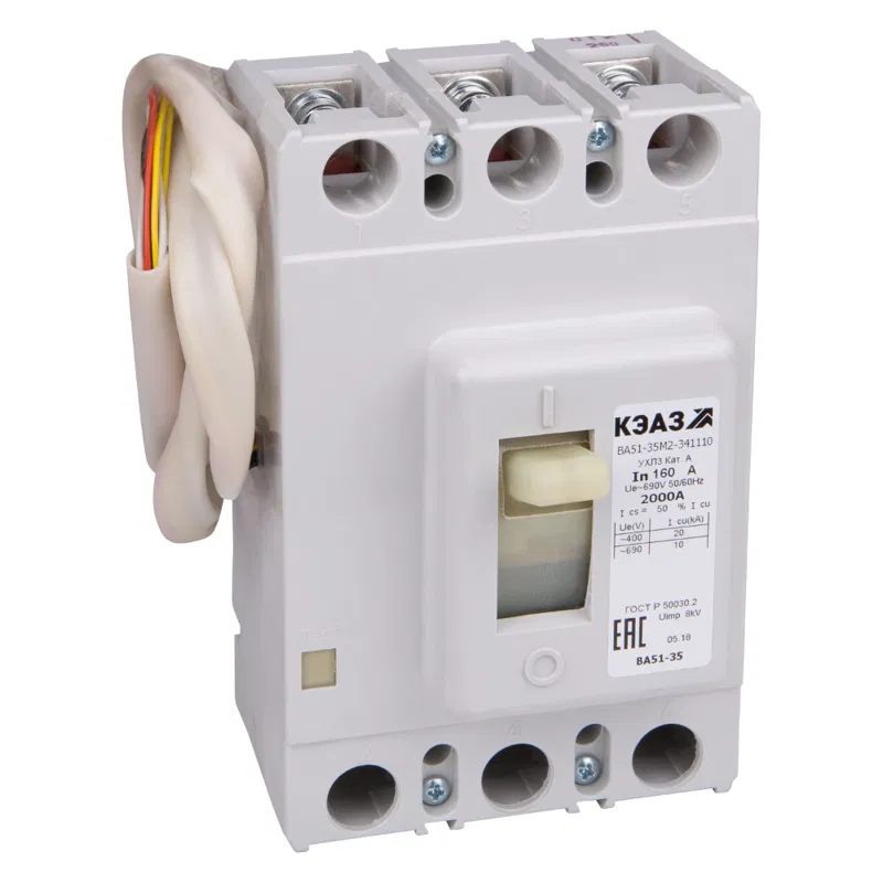 Circuit breaker 3p 250A 20kA BA51-35M2-301110-250A-690AC/400DC-UHL3 KEAZ 268856